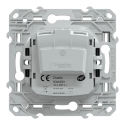 Ovalis - prise de courant à puits 2P 16A - bornes vis - Anthracite - S340033 Schneider Electric