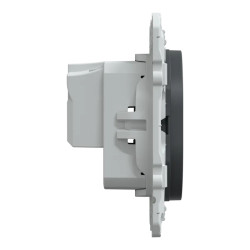 Ovalis - prise de courant à puits 2P 16A - bornes vis - Anthracite - S340033 Schneider Electric