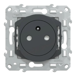 Prise 2P+T affleurante Anth - S340052 Schneider Electric