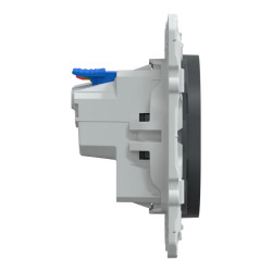 Prise 2P+T affleurante Anth - S340052 Schneider Electric