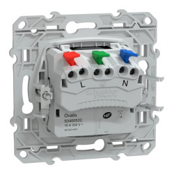 Prise 2P+T affl Griffes Anth - S340052C Schneider Electric