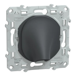 Ovalis - sortie de câble - 16A - Ø6..12mm - Anthracite - S340662 Schneider Electric