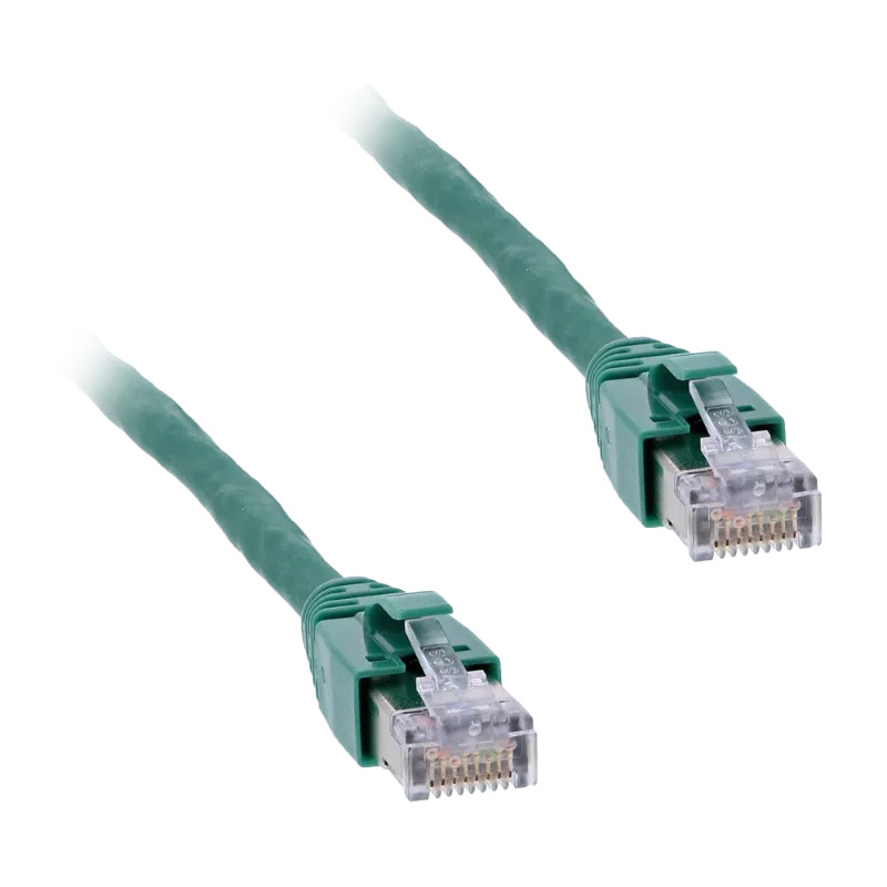 CABLE DE RACCORDEMENT, CA T.7, VERT, 0,5M - VW3E3001R005 Schneider Electric