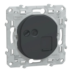 Ovalis - prise RJ45 cat.6a STP - grade 3 (multimédia +) - Anthracite - S340477 Schneider Electric