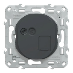 Ovalis - prise RJ45 cat.6a STP - grade 3 (multimédia +) - Anthracite - S340477 Schneider Electric