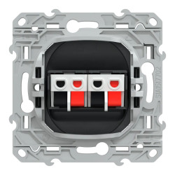 Ovalis - Prise haut-parleur 2 sorties - Anthracite - S340488 Schneider Electric