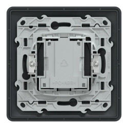 Ovalis - Prise téléphone en T - 8 contacts - avec plaque - Anthracite - S340496 Schneider Electric