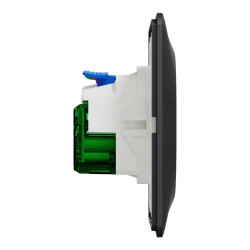 Combi 2P+T affl + USB-C Anth - S340089 Schneider Electric