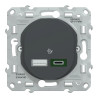 Chargeur USBA 7,5W+C 45W Anth - S340403 Schneider Electric