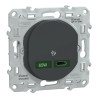 Chargeur USB-C 65W Anthracite - S340406 Schneider Electric