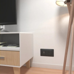 Ovalis - prise TV simple - Anthracite - S340405 Schneider Electric