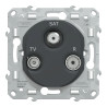 Ovalis - prise TV-R-SAT - Anthracite - S340461 Schneider Electric