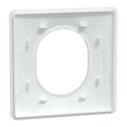 Ovalis - Plaque de finition - 1 poste Blanc - S320702 Schneider Electric