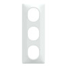 Ovalis - plaque de finition - 3 postes vertical - entraxe 71mm - blanc - S320726 Schneider Electric