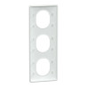 Ovalis - plaque de finition - 3 postes vertical - entraxe 71mm - blanc - S320726 Schneider Electric