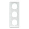 Ovalis - plaque de finition - 3 postes vertical - entraxe 71mm - blanc - S320726 Schneider Electric