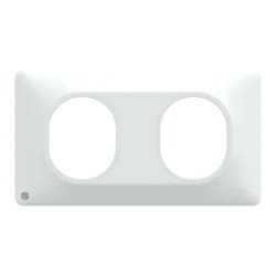 Plaque 2 postes Hor 71mm AntiB - S300704 Schneider Electric