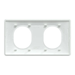 Plaque 2 postes Hor 71mm AntiB - S300704 Schneider Electric
