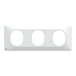 Plaque 3 postes Hor 71mm AntiB - S300706 Schneider Electric