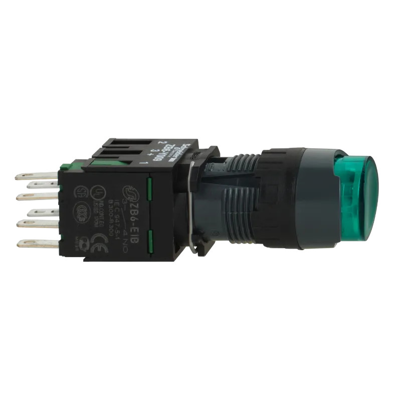 BOUTONPOUSSOIR LUMINEUX V - XB6AE3B1B Schneider Electric