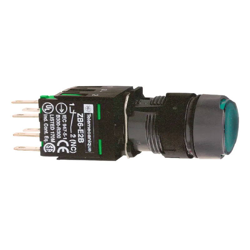 BOUTONPOUSSOIR LUMINEUX V - XB6AF3B1B Schneider Electric