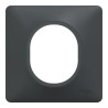Ovalis - Plaque de finition - 1 poste Anthracite - S340702 Schneider Electric