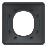 Ovalis - Plaque de finition - 1 poste Anthracite - S340702 Schneider Electric