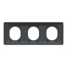 Plaque 3 postes Hor 71mm Anth - S340706 Schneider Electric