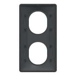 Plaque 2 postes Vert 71mm Anth - S340724 Schneider Electric