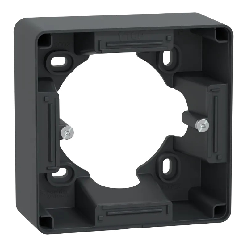 Ovalis - Boîte support 36 mm pour montage en saillie - Anthracite - S340762 Schneider Electric