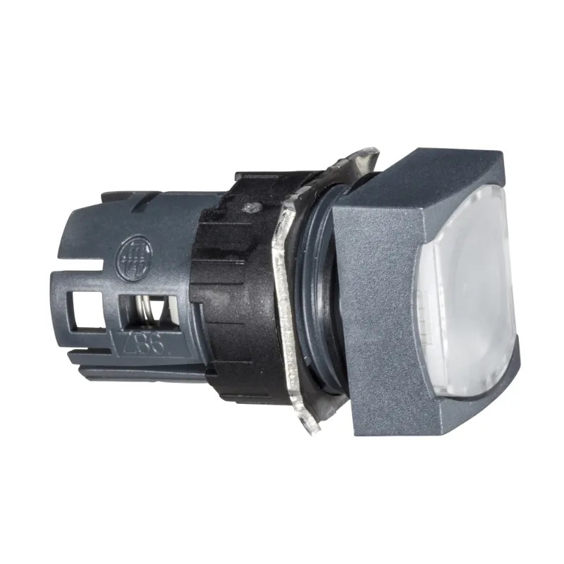 Harmony ZB6 - tête carrée pour bouton-poussoir lumineux - Ø16mm - blanc - ZB6CW1 Schneider Electric
