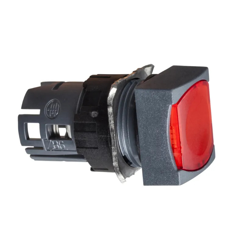 Harmony ZB6 - tête carrée pour bouton-poussoir lumineux - Ø16mm - rouge - ZB6CW4 Schneider Electric