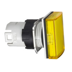 Harmony ZB6 - tête rect. pour voyant - Ø16mm - cabochon lisse - jaune - ZB6DV5 Schneider Electric