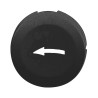 capsule lisse flèche gauche noir pour poussoir rond diam 16 - ZB6YA222 Schneider Electric