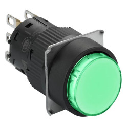 POUS.ROND.VERT.N O.IP65 - XB6EAA31P Schneider Electric