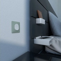 Ovalis - plaque de finition - 1 poste - sauge - S320702A Schneider Electric