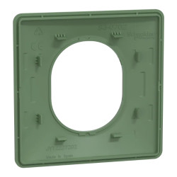 Ovalis - plaque de finition - 1 poste - vert forêt - S320702B Schneider Electric