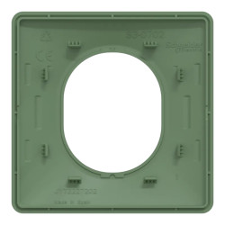 Ovalis - plaque de finition - 1 poste - vert forêt - S320702B Schneider Electric