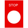 Harmony - étiquette - 30x40mm - rouge - STOP - ZB2BY2304 Schneider Electric