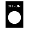 Harmony - étiquette - 30x40mm - noir - OFF-ON - ZB2BY2367 Schneider Electric