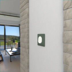 Ovalis - plaque de finition - 1 poste - vert forêt - S320702B Schneider Electric