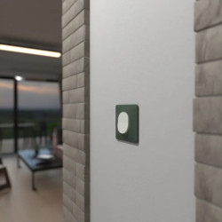 Ovalis - plaque de finition - 1 poste - vert forêt - S320702B Schneider Electric