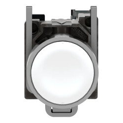 BOUTON POUSSOIR BLANC AFF - XB4BA11 Schneider Electric