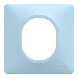 Ovalis - plaque de finition - 1 poste - bleu azurin - S320702C Schneider Electric