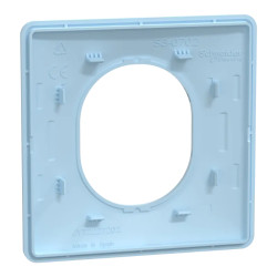 Ovalis - plaque de finition - 1 poste - bleu azurin - S320702C Schneider Electric