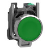 Harmony XB4 - bouton poussoir à impulsion - Ø22 - vert - 1F - Push In - XB4BA315 Schneider Electric