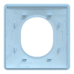 Ovalis - plaque de finition - 1 poste - bleu azurin - S320702C Schneider Electric