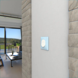 Ovalis - plaque de finition - 1 poste - bleu azurin - S320702C Schneider Electric