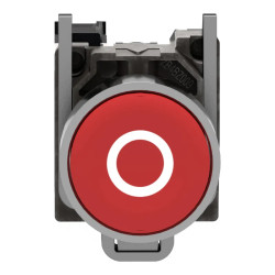 BP impulsion rouge Ø22 - 1O - XB4BA4322 Schneider Electric