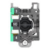 Harmony XB4 - bouton poussoir à impulsion - Ø22 - bleu - 1F - Push In - XB4BA615 Schneider Electric